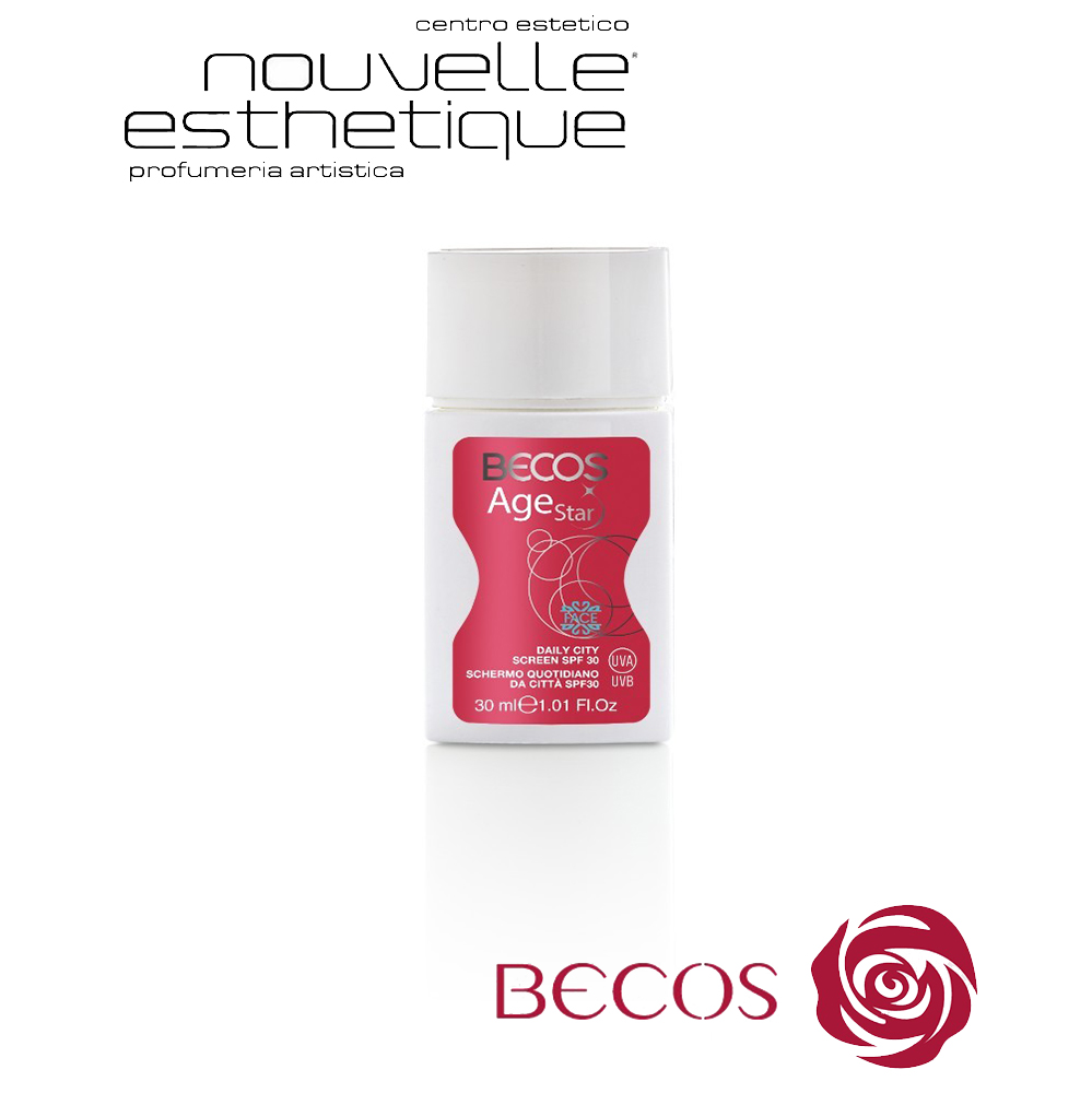 BECOS AGE STAR SCHERMO QUOTIDIANO DA CITTÀ SPF30 30ML cosmesi trattamento per il viso BV006 BECOS AGE STAR SCHERMO QUOTIDIANO DA CITTÀ SPF30 30ML cosmesi trattamento per il viso BV006