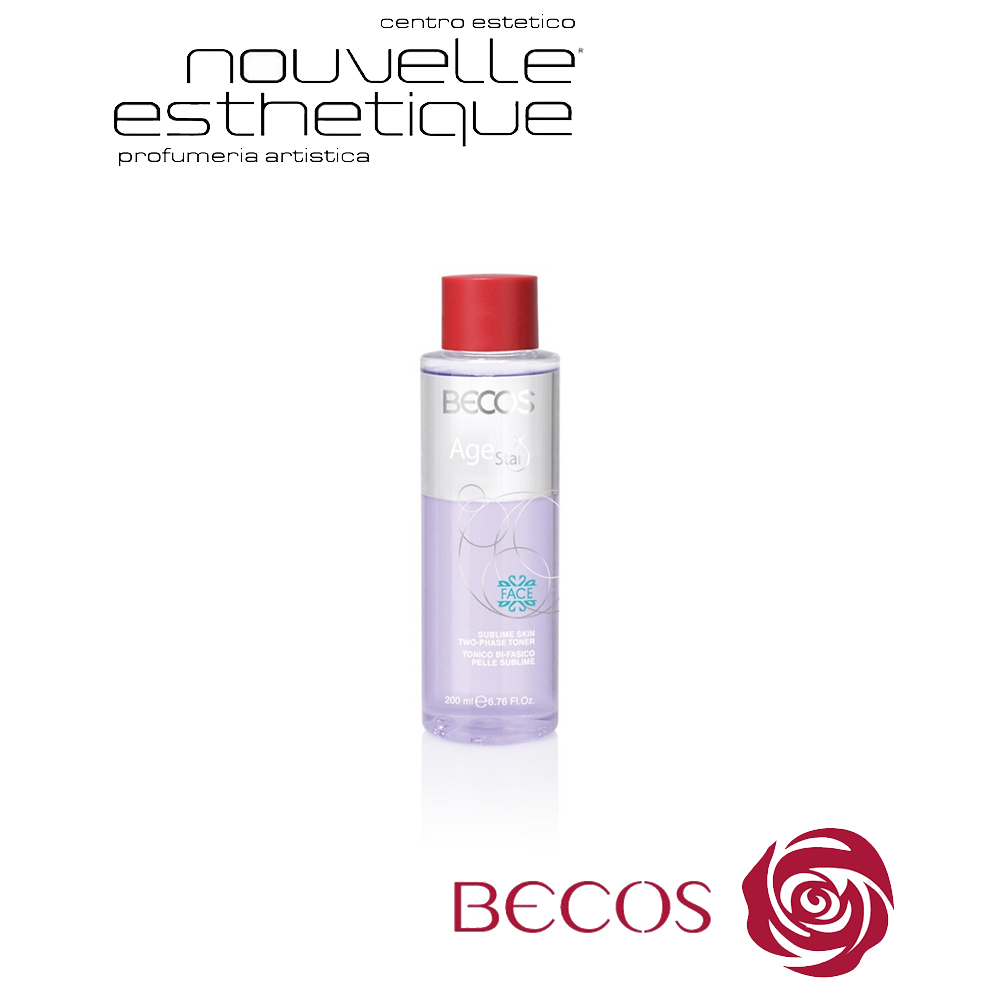 BECOS AGE STAR TONICO BI-FASICO PELLE SUBLIME 200ML cosmesi trattamento per il viso BV007 BECOS AGE STAR TONICO BI-FASICO PELLE SUBLIME 200ML cosmesi trattamento per il viso BV007