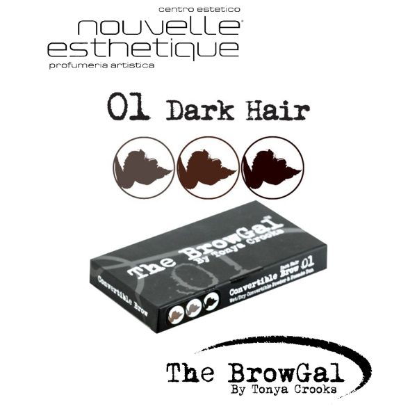 THE BROWGAL CONVERTIBLE BROW POWDER POMADE DUO DARK 01 Make up Occhi BGCONV01