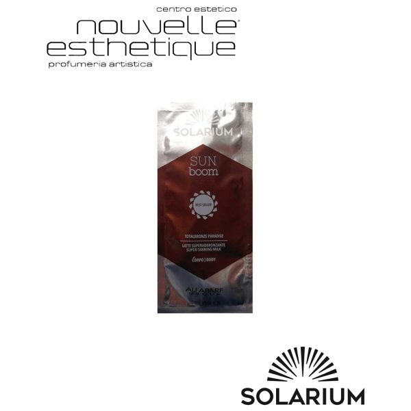 SOLARIUM SUN BOOM TOTALBRONZE PARADISE LATTE SUPERABBRONZANTE 1 X 10ML Trattamento Viso Corpo Abbronzante Doposole Crema Solare Solari SLR006